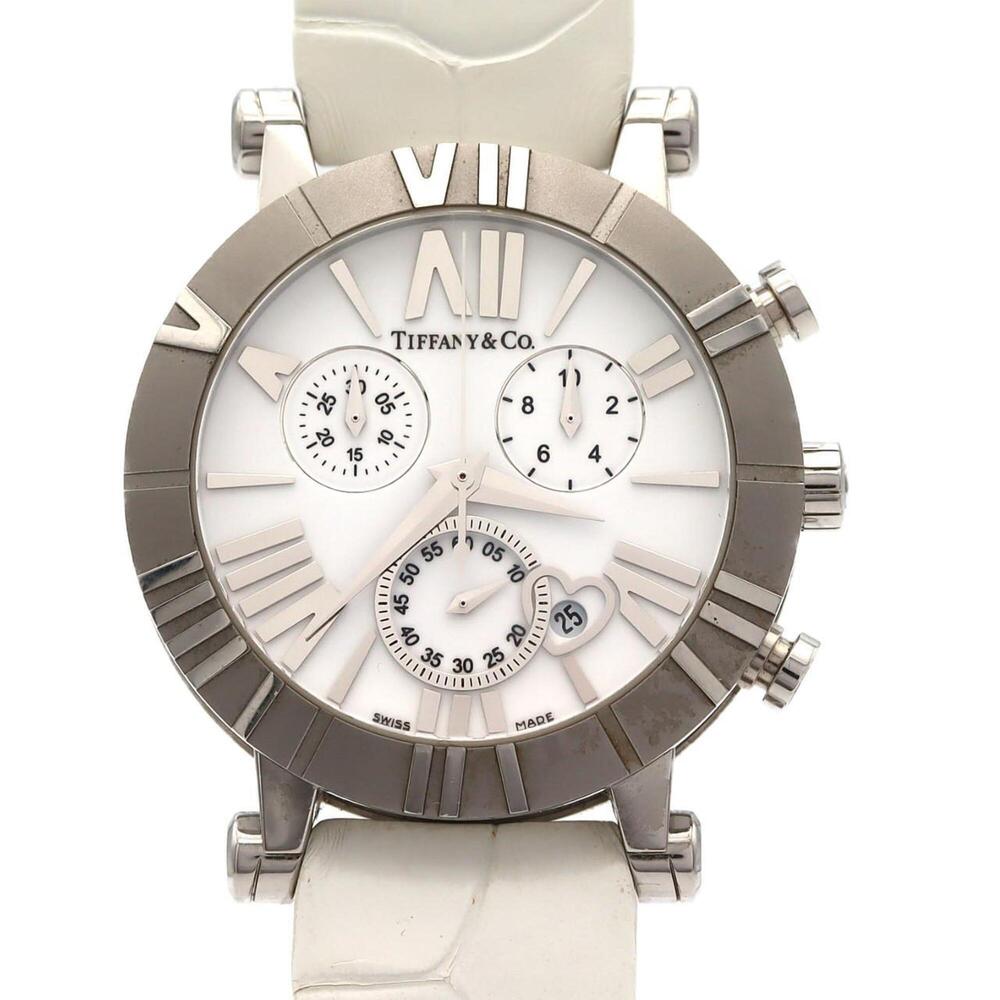 Tiffany & Co. Atlas Lady Chronograph Z1301.32.11A20A71A Stainless Steel x Cer...